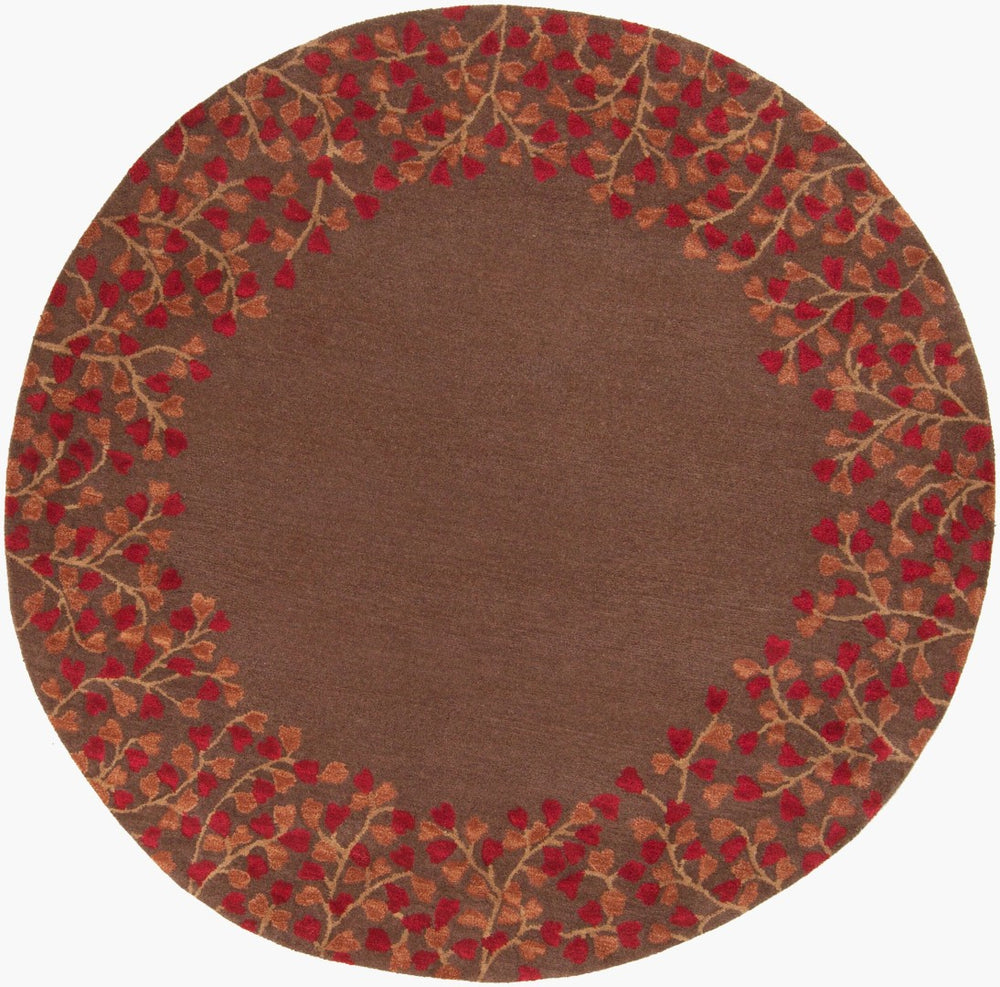 Surya Athena Hand Tufted Wool Area Rug Rustic Farmhouse Living Room Square Artisan Accent ATH5003-6RD