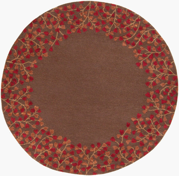 Surya Athena Hand Tufted Wool Area Rug Rustic Farmhouse Living Room Square Artisan Accent ATH5003-6RD