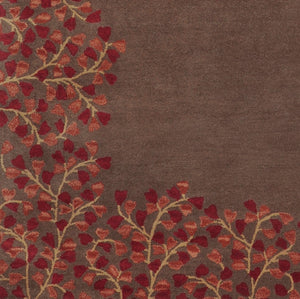 Surya Athena 4' X 6' Hand-tufted Wool Rug - Modern Minimalist Elegance For Stylish Contemporary Living Dark Brown Wool Ath5003-6rd