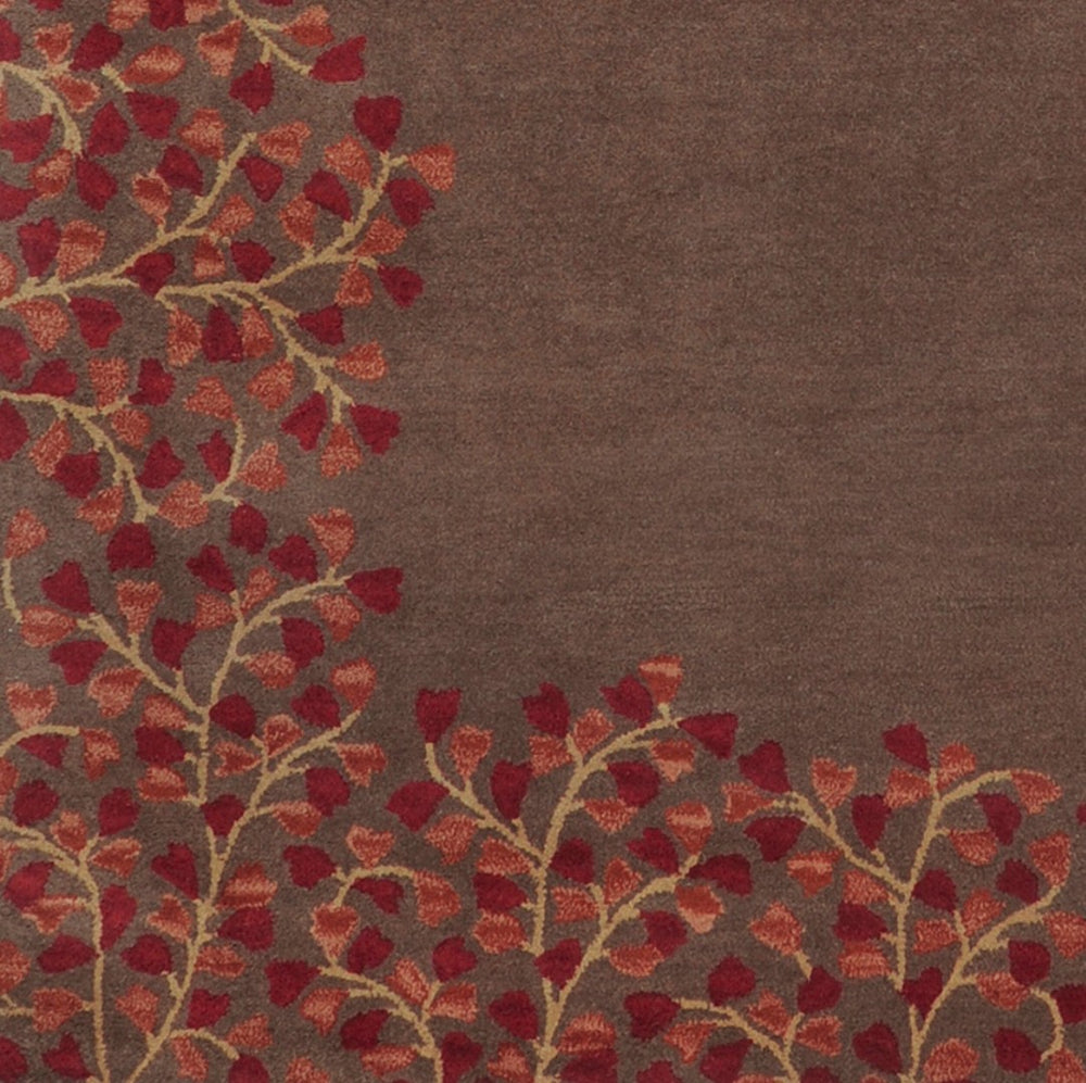 Surya Athena Hand Tufted Wool Area Rug Rustic Farmhouse Living Room Square Artisan Accent ATH5003-6RD
