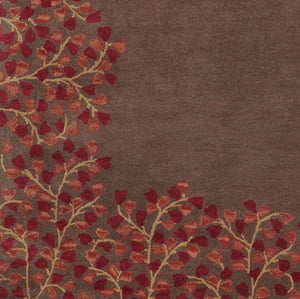 Surya Athena Hand Tufted Wool Area Rug Rustic Farmhouse Living Room Square Artisan Accent ATH5003-6RD