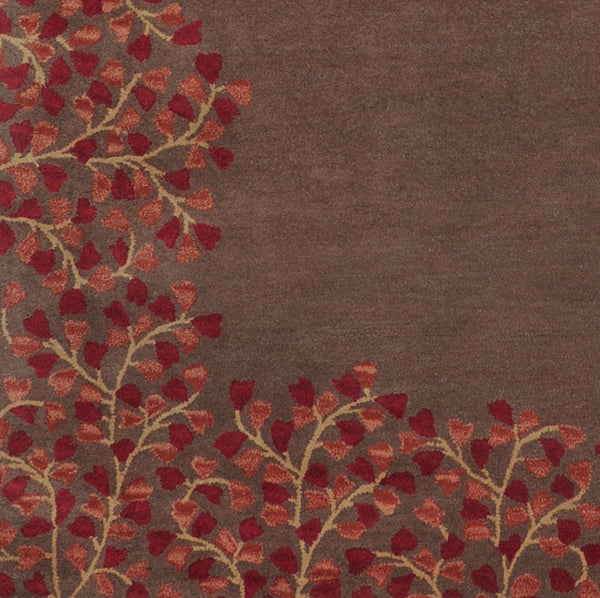 Surya Athena Hand Tufted Wool Area Rug Rustic Farmhouse Living Room Square Artisan Accent ATH5003-6RD