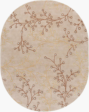 Livabliss Athena Hand-tufted Wool Area Rug with High Low Pile Texture for Living Rooms Medium Gray, Da 6' x 9' Oval ATH5008-69OV