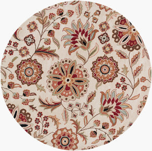 Livabliss Athena Hand Tufted Wool Area Rug Cottage Style Warmth for Living or Dining Spaces Dark Brown, Bur 9'9" x 9'9" Round ATH5035-99RD