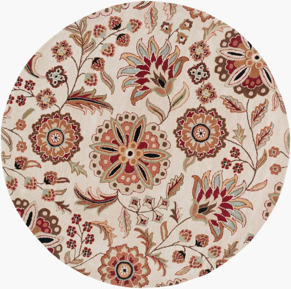 Livabliss Athena Hand Tufted Wool Area Rug Cottage Style Warmth for Living or Dining Spaces Dark Brown, Bur 9'9" x 9'9" Round ATH5035-99RD