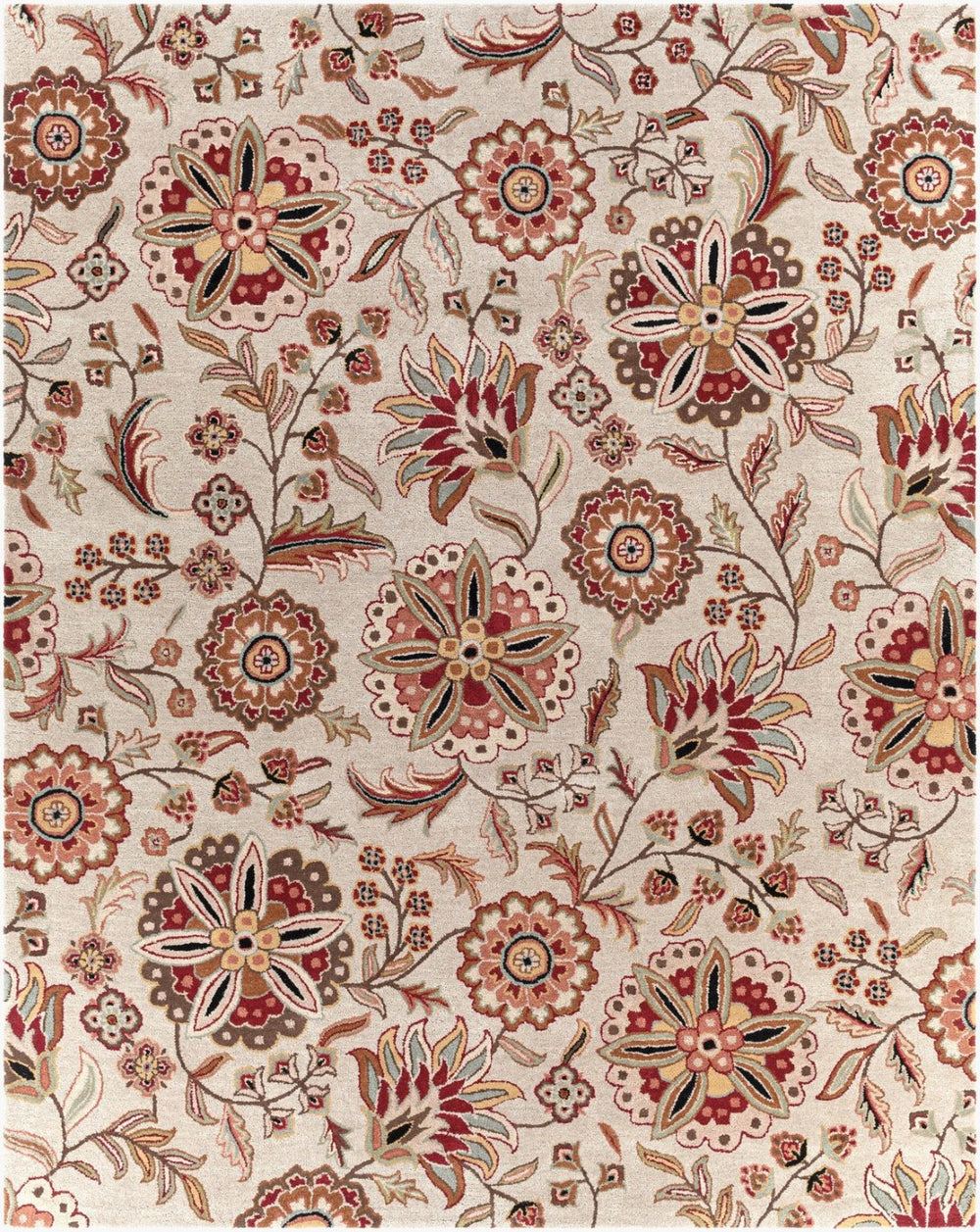 Livabliss Athena Hand Tufted Wool Area Rug Cottage Style Warmth for Living or Dining Spaces Dark Brown, Bur 7'6" x 9'6" ATH5035-7696
