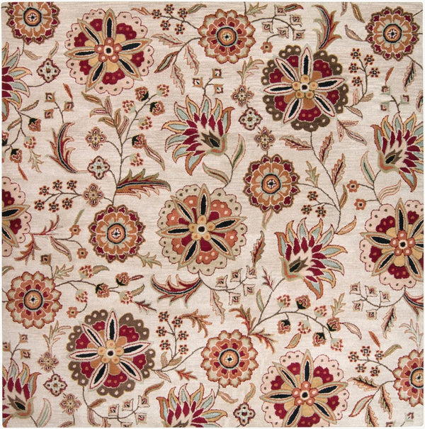 Livabliss Athena Hand Tufted Wool Area Rug Cottage Style Warmth for Living or Dining Spaces Dark Brown, Bur 9'9" x 9'9" Square ATH5035-99SQ