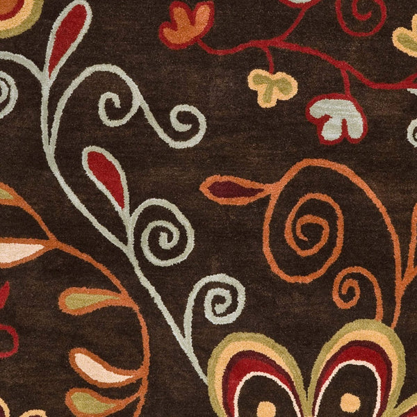Surya Athena Hand Tufted Wool Area Rug Rustic Organic Warmth for Large Living Spaces 9'9" x 9'9" Square ATH5037-99SQ
