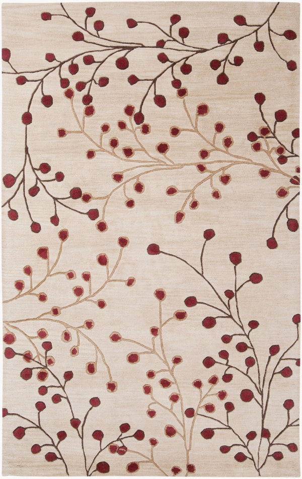 Livabliss Athena Hand Tufted Wool Area Rug Cottage Style High Low Pile Living Room Accent Tan, Brown 6' x 9' Rectangle ATH5053-69
