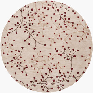 Livabliss Athena Hand Tufted Wool Area Rug Cottage Style High Low Pile Living Room Accent Tan, Brown 8' x 8' Round ATH5053-8RD