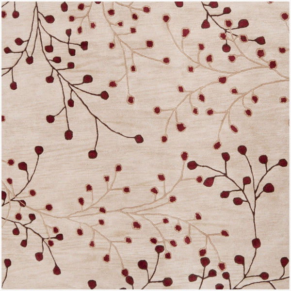 Livabliss Athena Hand Tufted Wool Area Rug Cottage Style High Low Pile Living Room Accent Tan, Brown 4' x 4' Square ATH5053-4SQ