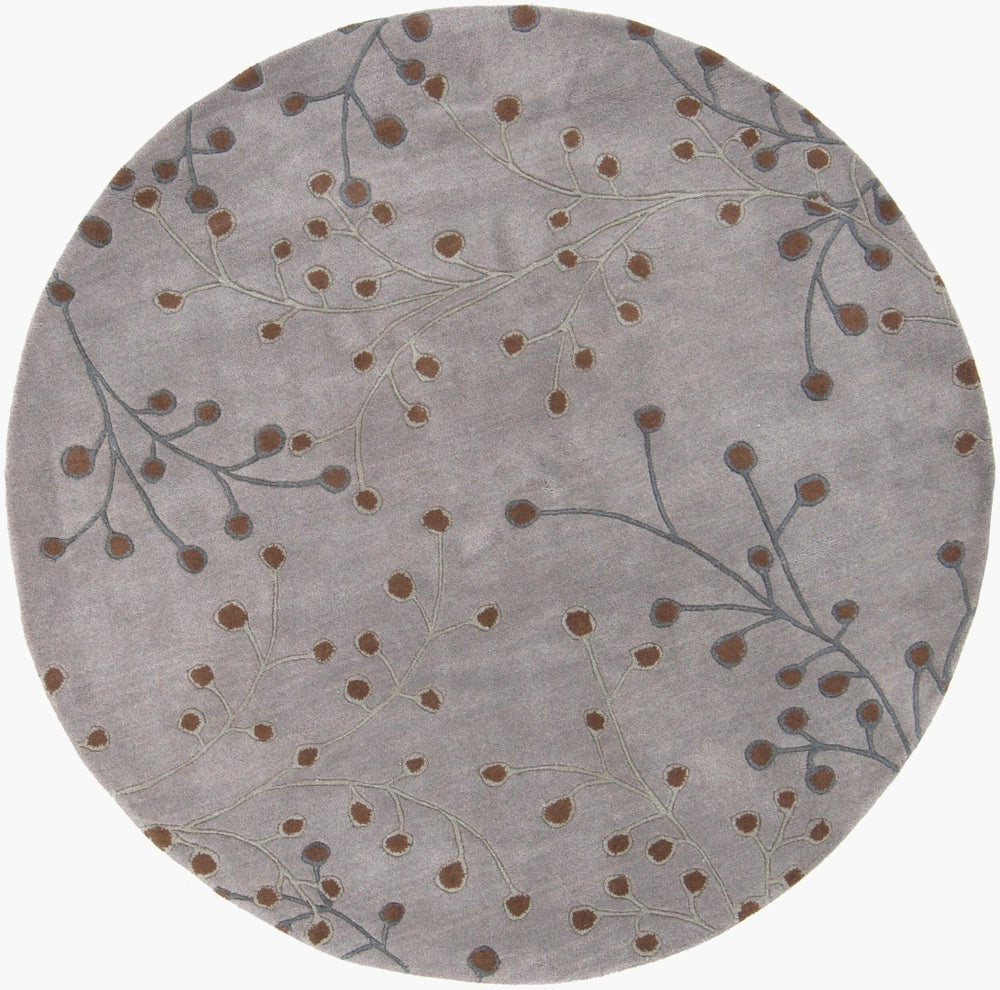 Livabliss Athena Hand Tufted Wool Area Rug with High Low Pile for Cottage Living Spaces Dusty Sage, Med 4' x 4' Round ATH5055-4RD