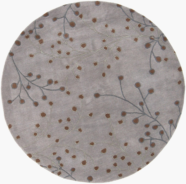 Livabliss Athena Hand Tufted Wool Area Rug with High Low Pile for Cottage Living Spaces Dusty Sage, Med 4' x 4' Round ATH5055-4RD