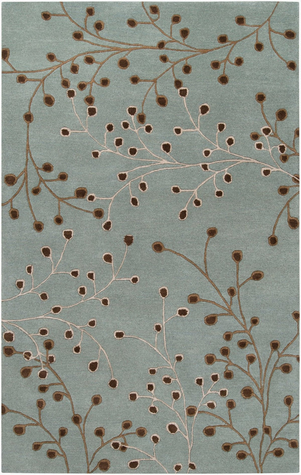 Livabliss Athena Hand-tufted Wool Area Rug Cottage Style with High Low Pile Artisan Texture Sage, Taupe 5' x 8' ATH5058-58