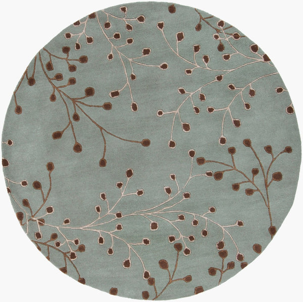 Livabliss Athena Hand-tufted Wool Area Rug Cottage Style with High Low Pile Artisan Texture Sage, Taupe 6' x 6' Round ATH5058-6RD