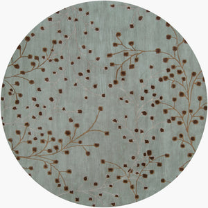 Livabliss Athena Hand-tufted Wool Area Rug Cottage Style with High Low Pile Artisan Texture Sage, Taupe 8' x 8' Round ATH5058-8RD