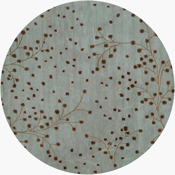 Livabliss Athena Hand-tufted Wool Area Rug Cottage Style with High Low Pile Artisan Texture Sage, Taupe 8' x 8' Round ATH5058-8RD