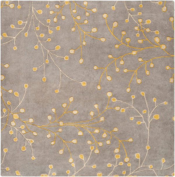 Livabliss Athena Hand-tufted Wool Area Rug with High Low Pile for Living or Dining Rooms Charcoal, Taupe 9'9" x 9'9" Square ATH5060-99SQ