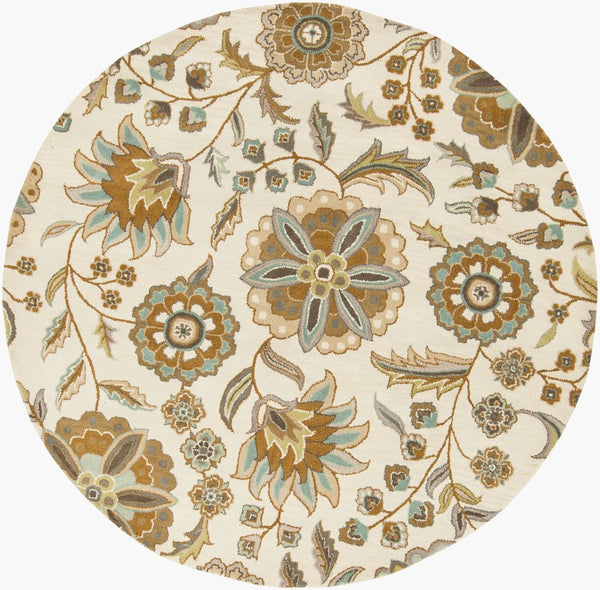 Livabliss Athena Hand-tufted Wool Area Rug Cottage Style Softness for Living Room or Bedroom Denim, Sky Blue 4' x 4' Round ATH5063-4RD