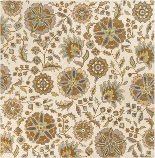 Livabliss Athena Hand-tufted Wool Area Rug Cottage Style Softness for Living Room or Bedroom Denim, Sky Blue 4' x 4' Square ATH5063-4SQ