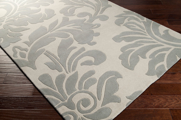 Surya Athena 4' X 6' Hand-tufted Wool Rug - Modern Minimalist Elegance For Stylish Contemporary Living Ivory Wool Ath5073-8rd