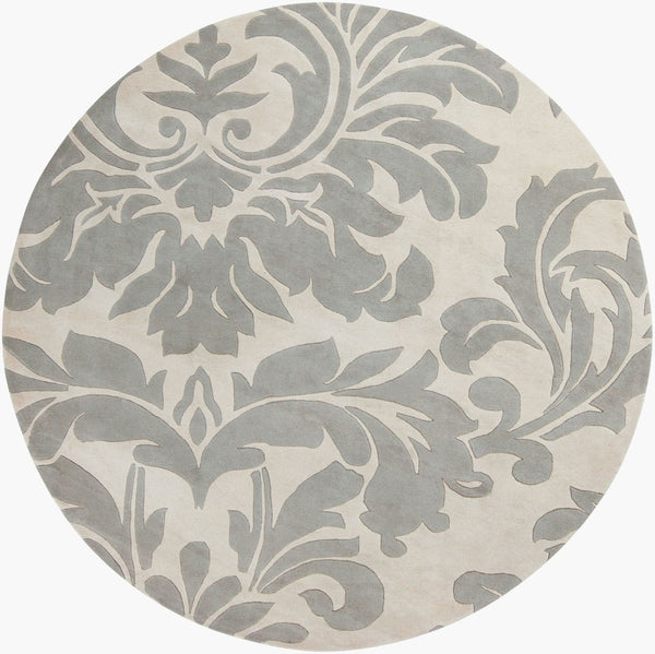 Surya Athena Hand Tufted Wool Area Rug Traditional Pattern for Living Room Dining Space 9'9" x 9'9" Round ATH5073-99RD