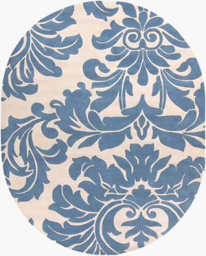 Surya Athena Hand Tufted Wool Area Rug Traditional Pattern for Living Room or Dining 8' x 10' Oval ATH5076-810OV