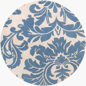 Surya Athena 4' X 6' Hand-tufted Wool Rug - Modern Minimalist Elegance For Stylish Contemporary Living Ivory Wool Ath5076-8rd