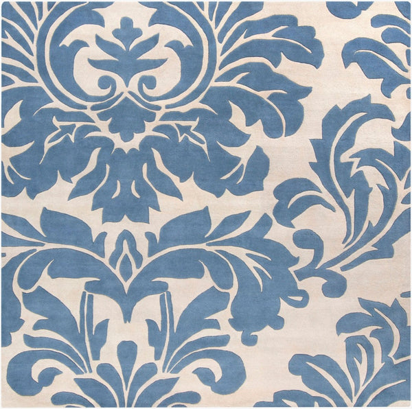Surya Athena Hand Tufted Wool Area Rug Traditional Pattern for Living Room or Dining 8' x 8' Square ATH5076-8SQ