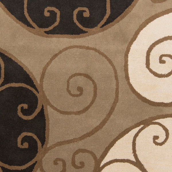 Surya Athena 4' X 6' Hand-tufted Wool Rug - Modern Minimalist Elegance For Stylish Contemporary Living Beige Wool Ath5111-99sq