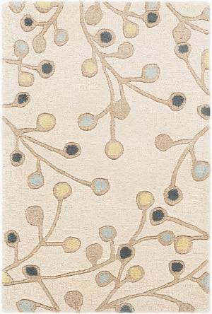 Livabliss Athena Hand-tufted Wool Area Rug with High Low Pile Texture for Large Living Spaces Light Beige, Br 2' x 3' ATH5116-23