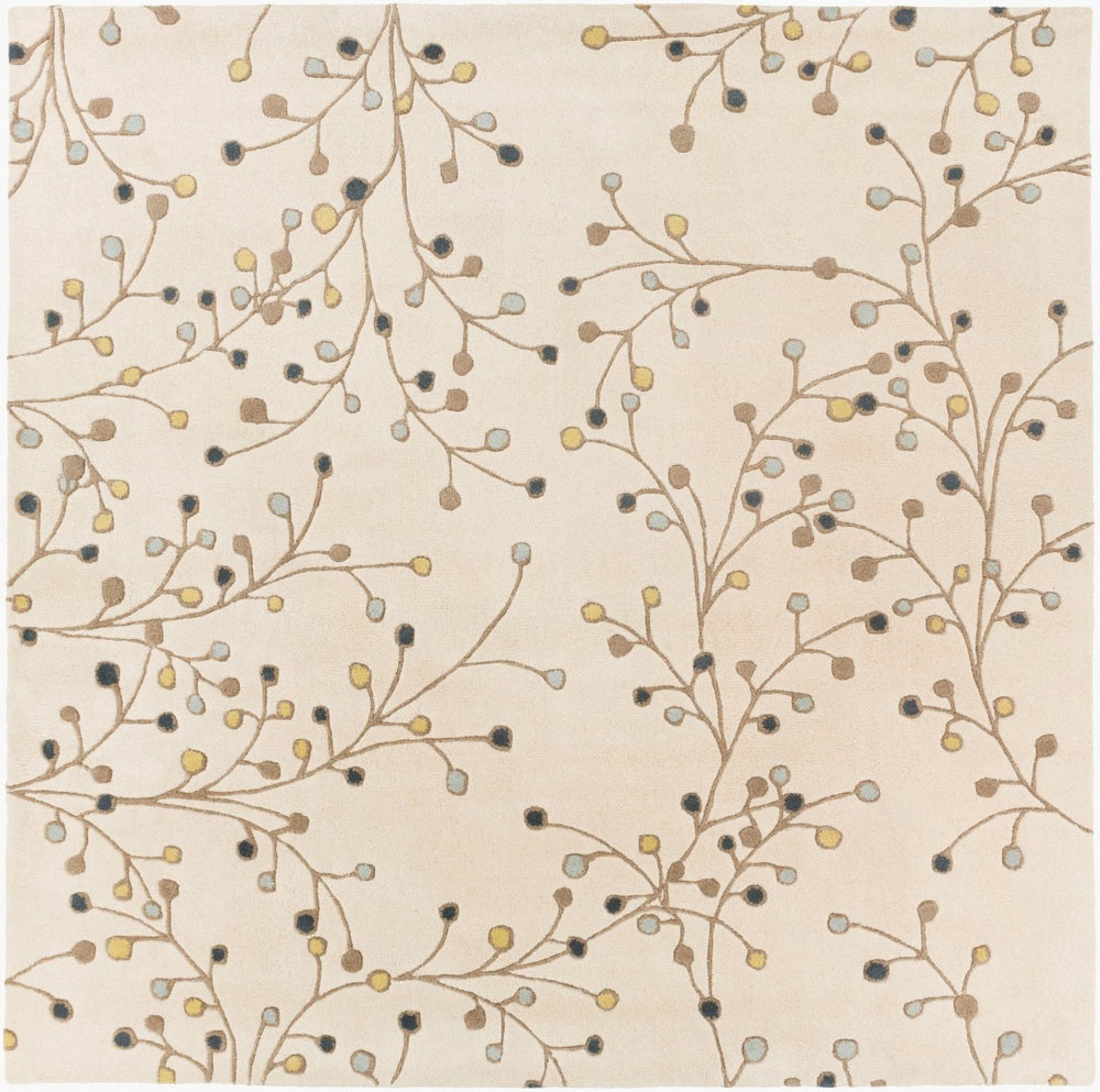Livabliss Athena Hand-tufted Wool Area Rug with High Low Pile Texture for Large Living Spaces Light Beige, Br 6' x 6' Square ATH5116-6SQ