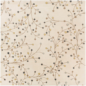 Livabliss Athena Hand-tufted Wool Area Rug with High Low Pile Texture for Large Living Spaces Light Beige, Br 6' x 6' Square ATH5116-6SQ