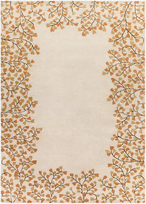 Surya Athena 4' X 6' Hand-tufted Wool Rug - Modern Minimalist Elegance For Stylish Contemporary Living Light Beige Wool Ath5118-912