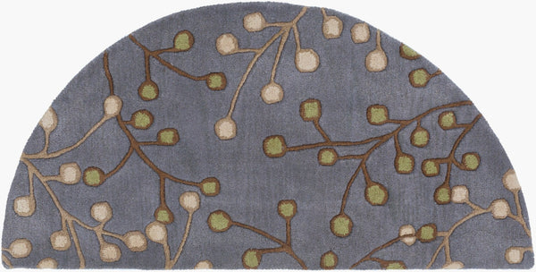 Livabliss Athena Hand Tufted Wool Area Rug Cottage Style Textured Pile for Living Rooms Denim, Dark Bro 2' x 4' ATH5125-24HM