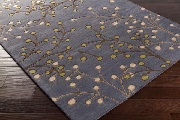 Livabliss Athena Hand Tufted Wool Area Rug Cottage Style Textured Pile for Living Rooms Denim, Dark Bro 2'6" x 8' ATH5125-268