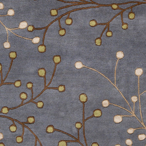 Livabliss Athena Hand Tufted Wool Area Rug Cottage Style Textured Pile for Living Rooms Denim, Dark Bro 2'6" x 8' ATH5125-268