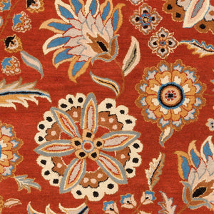 Surya Athena 4' X 6' Hand-tufted Wool Rug - Modern Minimalist Elegance For Stylish Contemporary Living Orange Wool Ath5126-99sq