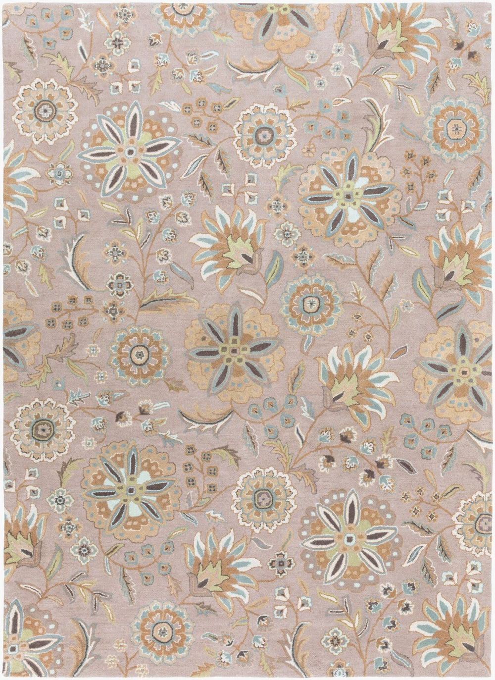 Surya Athena Hand Tufted Wool Area Rug Cottage Artisan Square for Bedroom Entryway ATH5127-4SQ