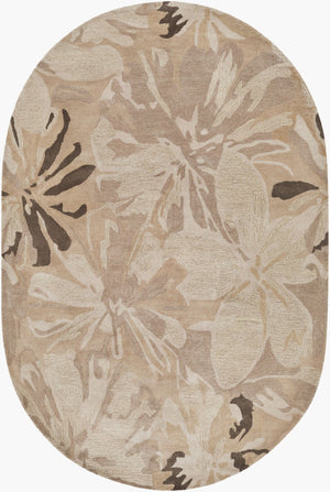 Livabliss Athena Hand Tufted Wool Area Rug Cottage Style Artisan Crafted for Living Rooms Light Gray, Med 6' x 9' Oval ATH5135-69OV