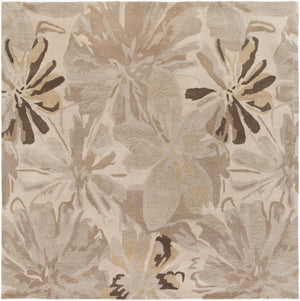 Livabliss Athena Hand Tufted Wool Area Rug Cottage Style Artisan Crafted for Living Rooms Light Gray, Med 8' x 8' Square ATH5135-8SQ