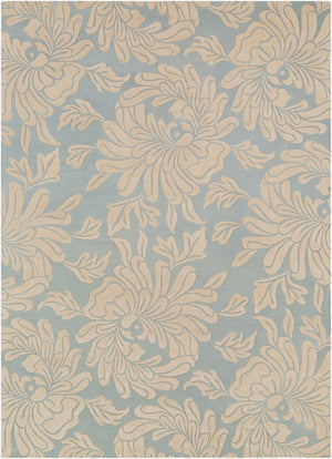 Surya Athena 4' X 6' Hand-tufted Wool Rug - Modern Minimalist Elegance For Stylish Contemporary Living Pale Blue Wool Ath5140-912
