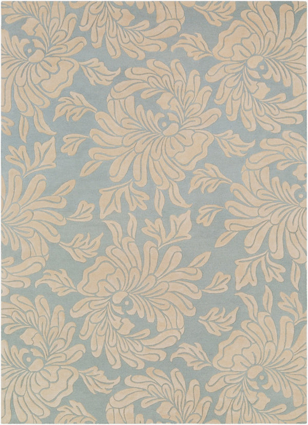 Surya Athena 4' X 6' Hand-tufted Wool Rug - Modern Minimalist Elegance For Stylish Contemporary Living Pale Blue Wool Ath5140-912