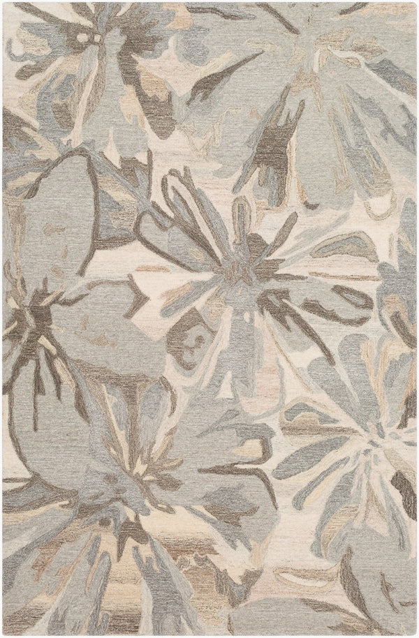 Livabliss Athena Hand Tufted Wool Area Rug Cottage Style Living Room Floor Accent India Taupe, Charcoal 2' x 3' ATH5150-23