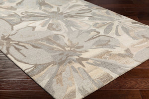 Livabliss Athena Hand Tufted Wool Area Rug Cottage Style Living Room Floor Accent India Taupe, Charcoal 2' x 3' ATH5150-23
