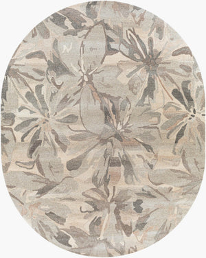 Livabliss Athena Hand Tufted Wool Area Rug Cottage Style Living Room Floor Accent India Taupe, Charcoal 8' x 10' ATH5150-810OV