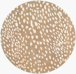 Livabliss Athena Hand Tufted Wool Area Rug Modern Artisan Weave for Living Room or Bedroom Light Brown, Ta 6' x 6' Round ATH5162-6RD