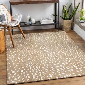 Livabliss Athena Hand Tufted Wool Area Rug Modern Artisan Weave for Living Room or Bedroom Light Brown, Ta 9' x 12' ATH5162-912