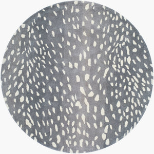 Livabliss Athena Hand Tufted Wool Area Rug Artisan Crafted Modern Pattern for Living Dining Rooms Medium Gray, Li 8' x 8' Round ATH5163-8RD