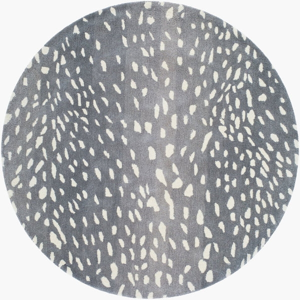 Livabliss Athena Hand Tufted Wool Area Rug Artisan Crafted Modern Pattern for Living Dining Rooms Medium Gray, Li 8' x 8' Round ATH5163-8RD